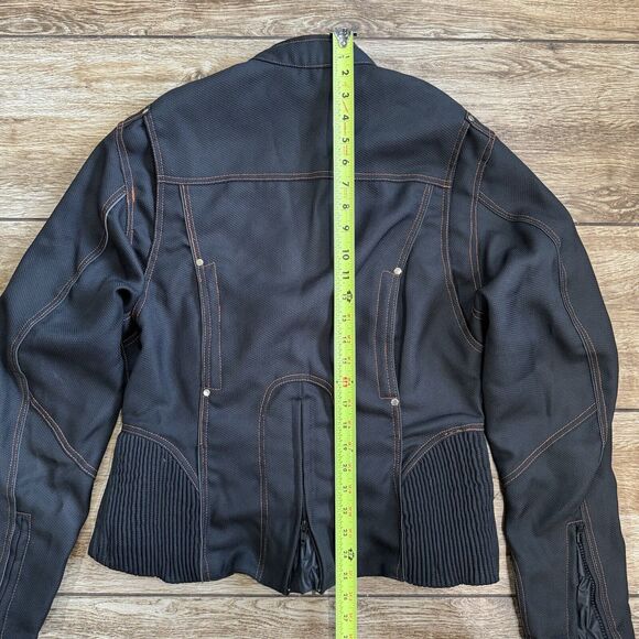 Women's Biker Motorcycle Jacket Moto Size M - Picture 9 of 14